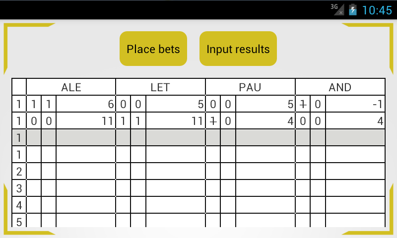 Whist Score Capture d'écran 3