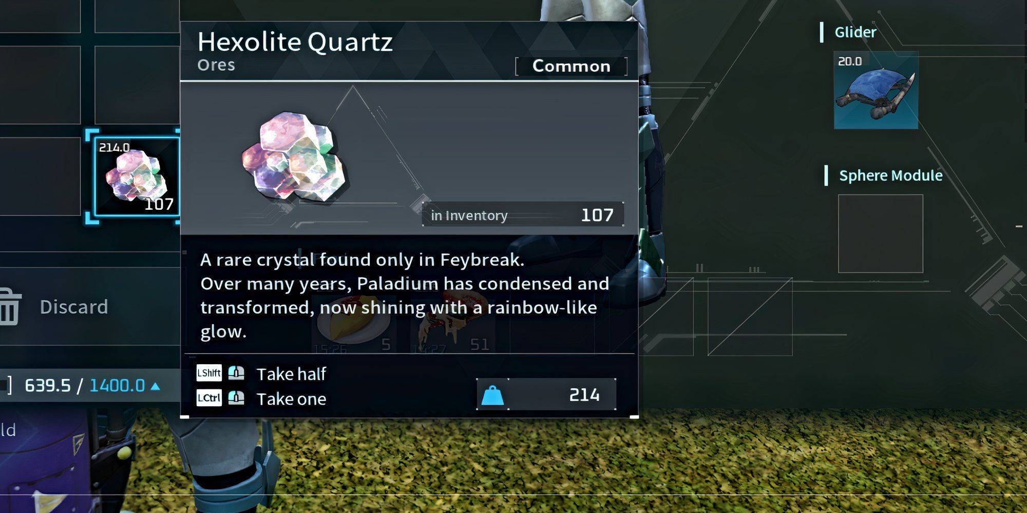 Example of Hexolite Quartz Location