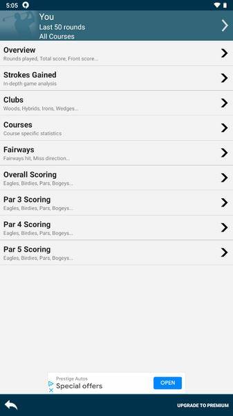 Golf Pad: Golf GPS & Scorecard Ảnh chụp màn hình 2