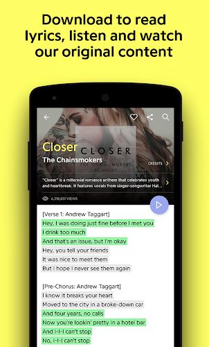 Genius — Song Lyrics Finder Tangkapan skrin 2