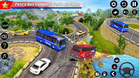 Police Bus Simulator Bus Games Schermafbeelding 4