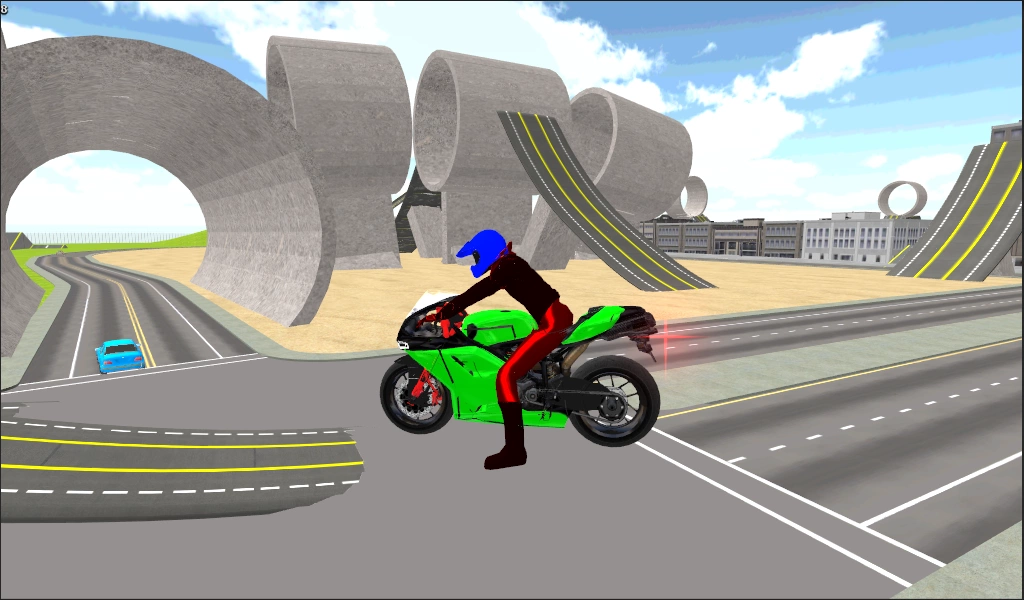 Motorbike Stunt Race 3D Captura de tela 1