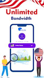 USA VPN - Fast Proxy VPN Ảnh chụp màn hình 1