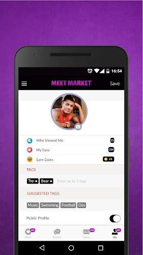 Meet Market: Gay Chat & Dates Скриншот 3