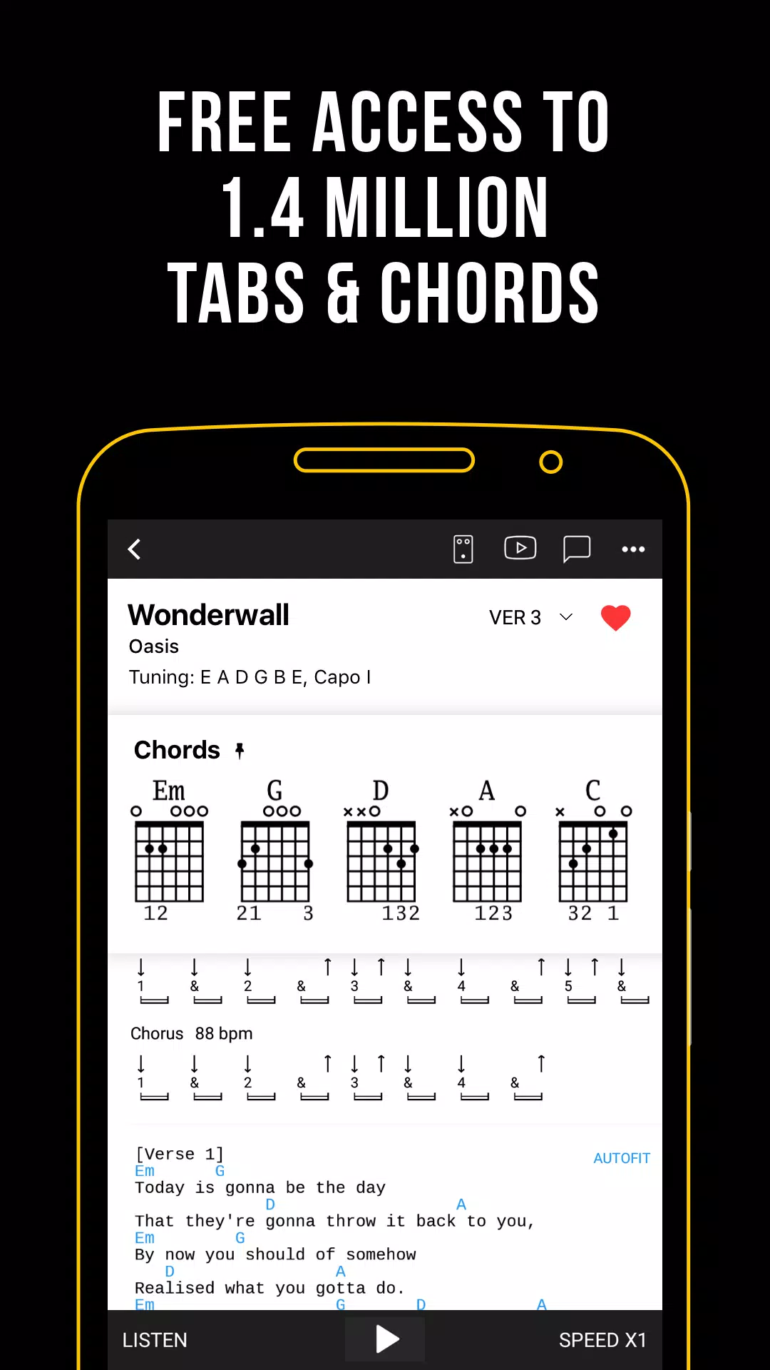 Ultimate Guitar: Tabs & Chords Tangkapan skrin 1