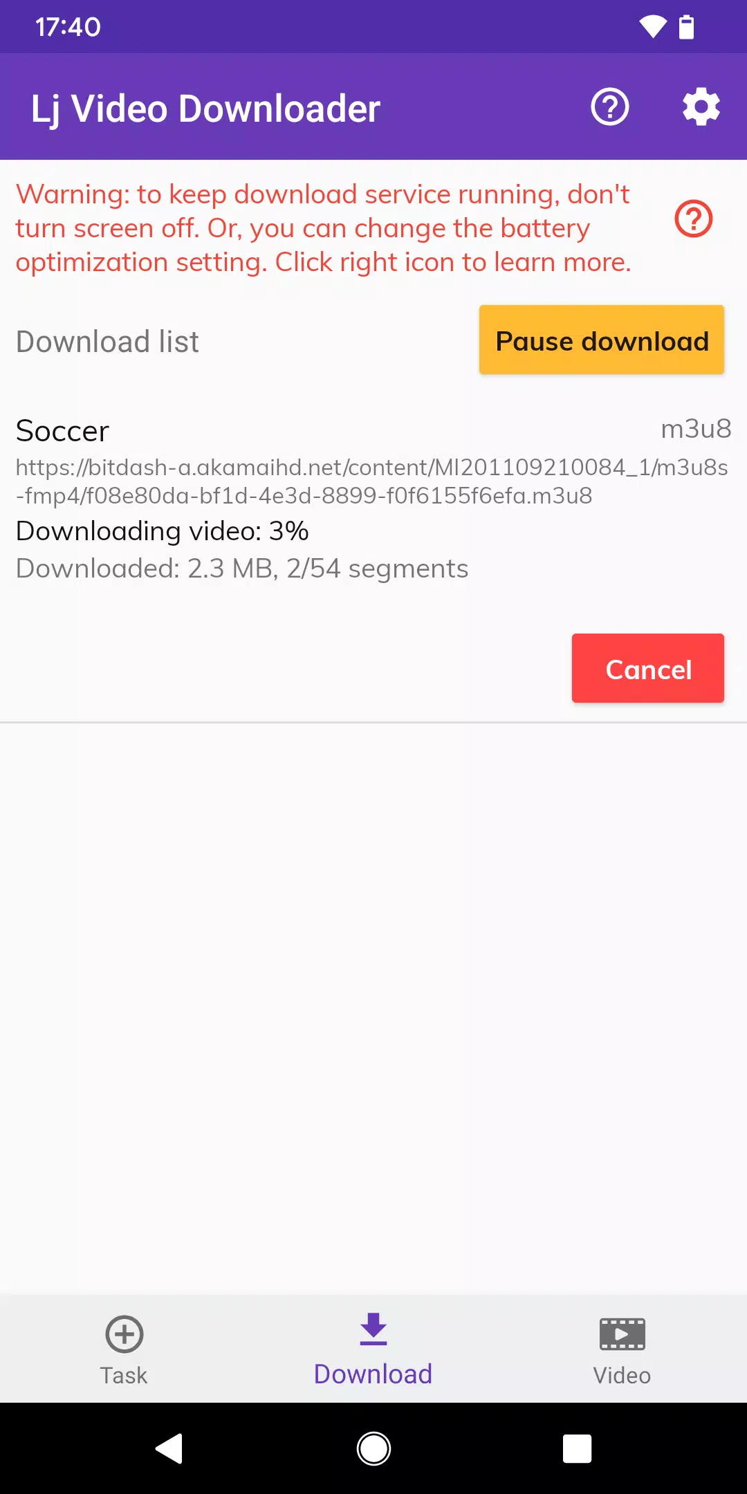 Lj 视频下载器 (m3u8, mp4, mpd)应用截图第4张