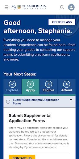 My Chamberlain: Student Portal ภาพหน้าจอ 1