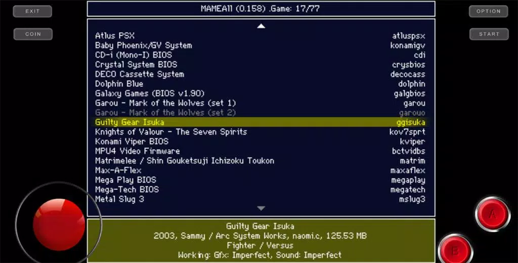 MAMEAll - MAME 0.159u2 Arcade Ekran Görüntüsü 2