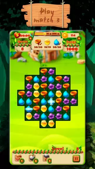 Fairy Forest - match 3 games Zrzut ekranu 1