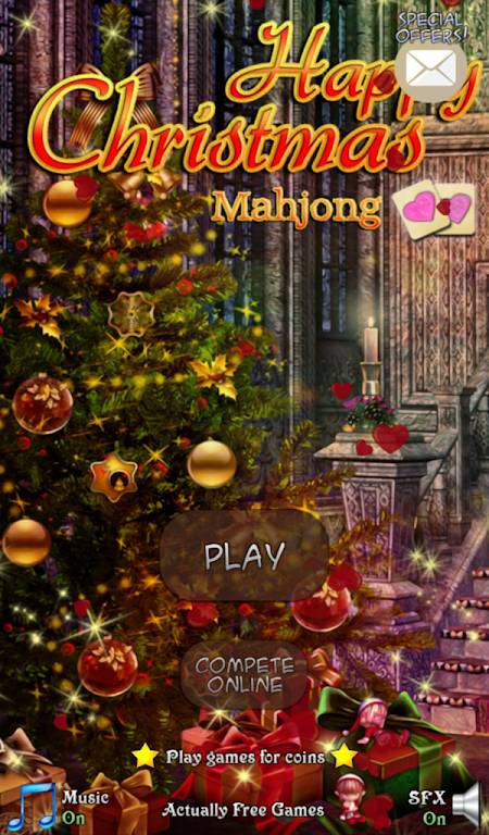 Hidden Mahjong Happy Christmas Capture d'écran 1