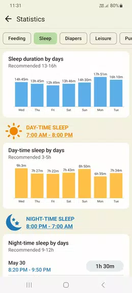 Schermata Baby tracker - feeding, sleep 3