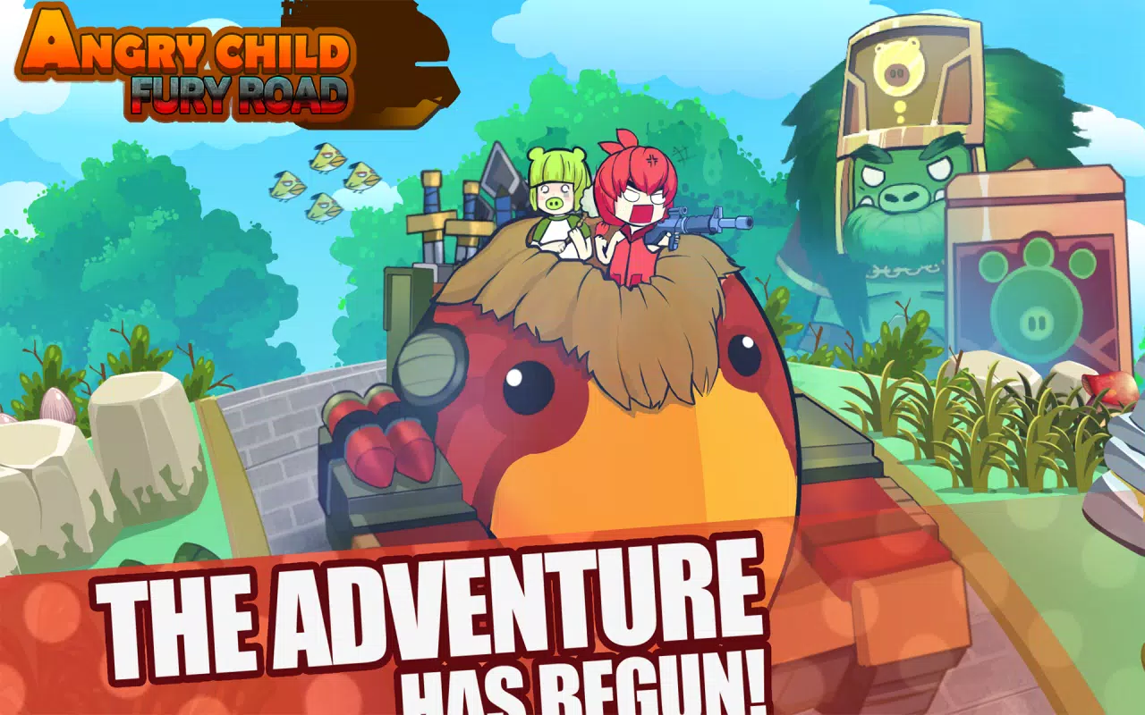 Super Hero Angry Birds Fury Road Shooting Games স্ক্রিনশট 1