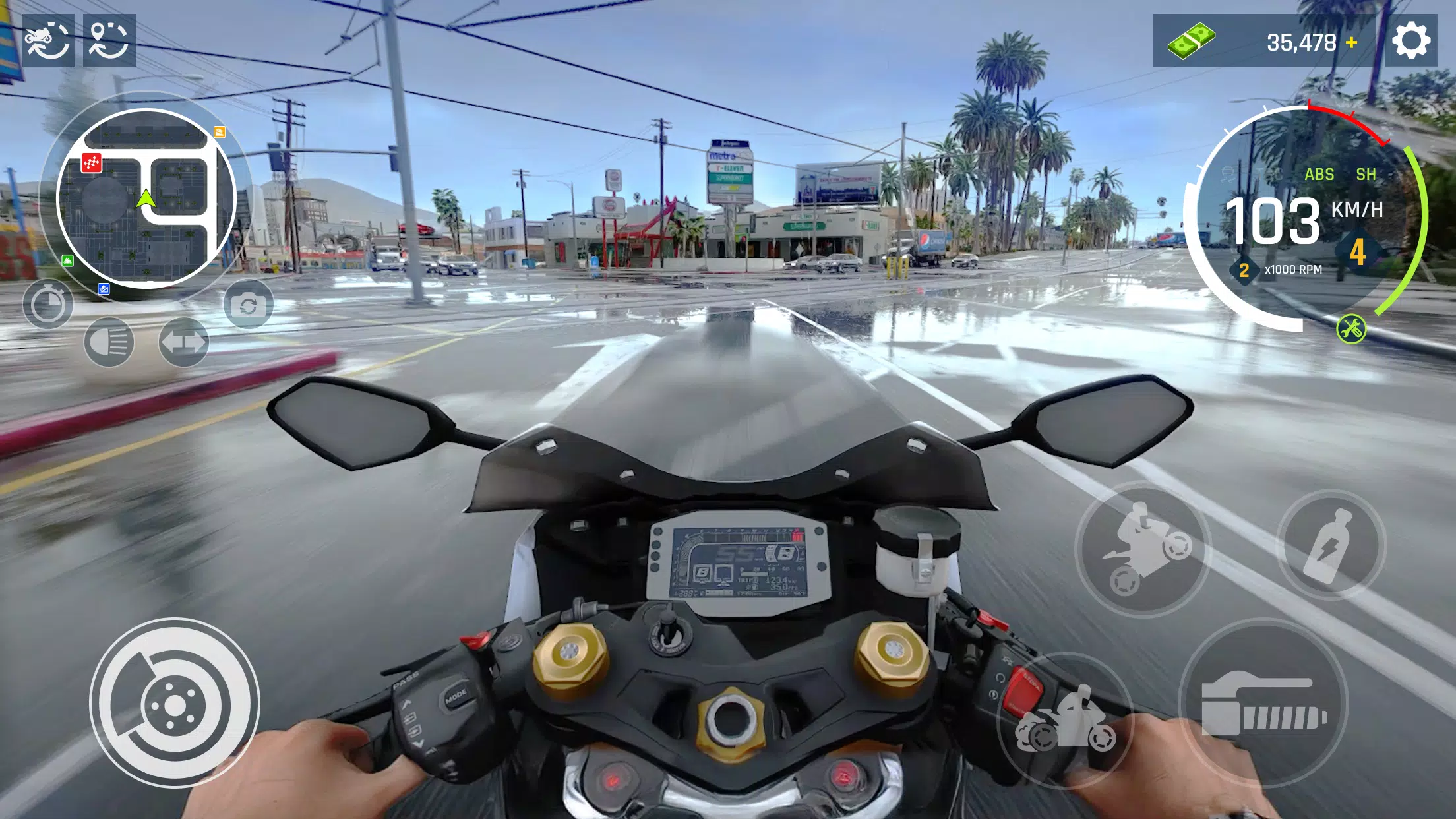 Real Moto Driving ဖန်သားပြင်ဓာတ်ပုံ 2