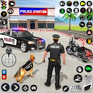 Police Dog Crime Chase Game 3D Schermafbeelding 1