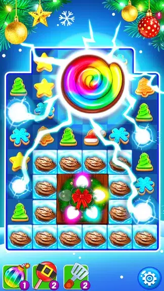 Christmas Cookie: Match 3 Game Tangkapan skrin 2