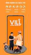 Schermata VILL: Đồ ăn, Giao hàng, Gọi xe 1