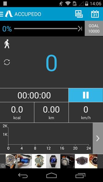 Accupedo Pedometer स्क्रीनशॉट 3