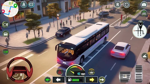 Bus Simulator Game Bus Game 3D Schermafbeelding 1