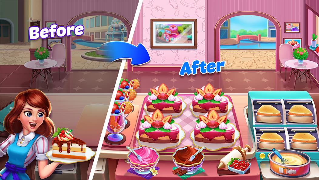 Food Voyage: Fun Cooking Games Mod ဖန်သားပြင်ဓာတ်ပုံ 4