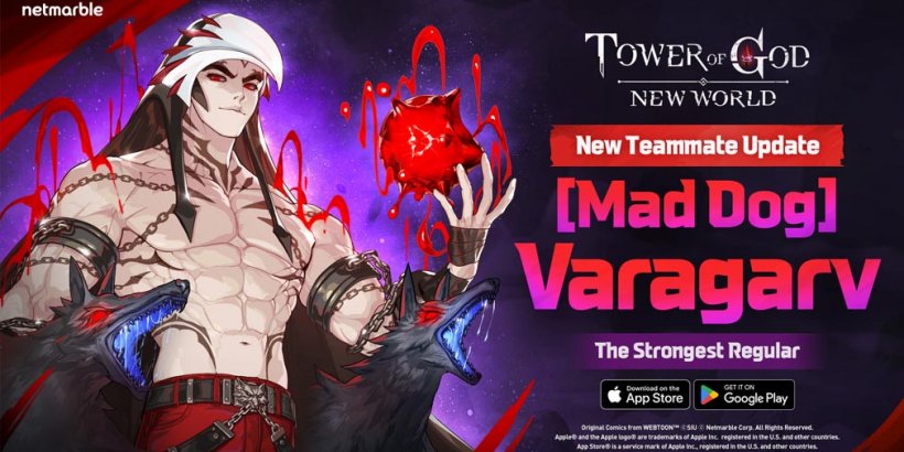 Tower of God: New World Da la bienvenida a SSR [Mad Dog] Varagarv a la refriega junto con toneladas de eventos en el juego