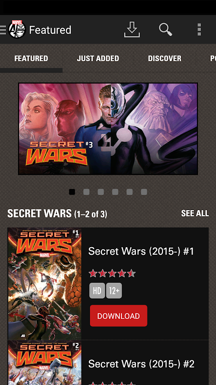 Marvel Comics应用截图第1张