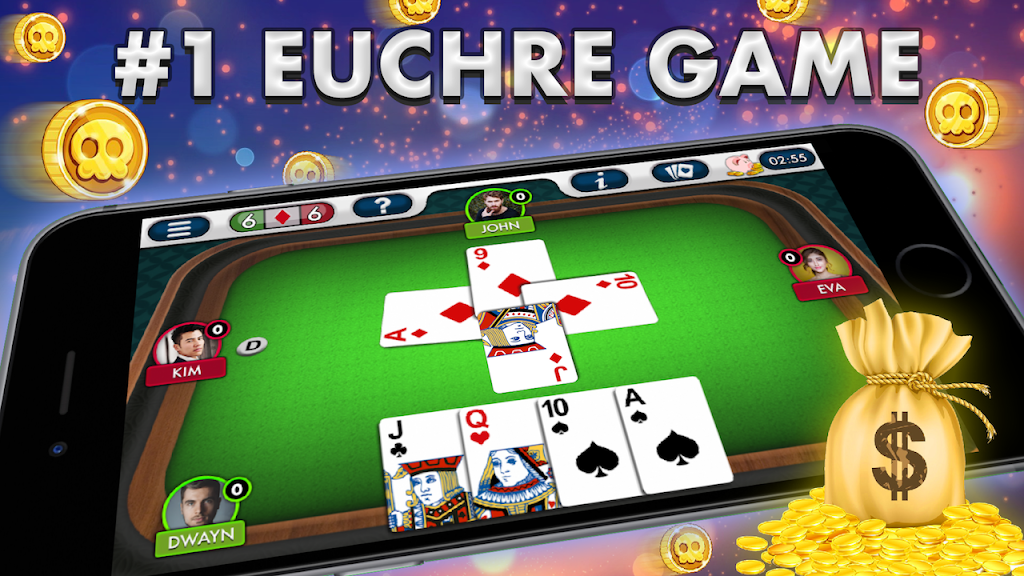 Euchre Plus Скриншот 1