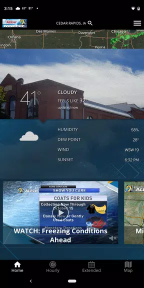 KCRG-TV9 First Alert Weather應用截圖第1張