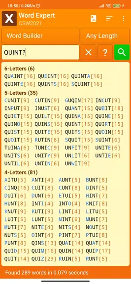 Word Expert (for SCRABBLE)應用截圖第3張