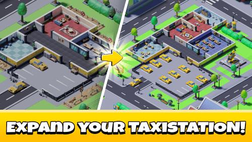 Idle Taxi Tycoon Captura de pantalla 1