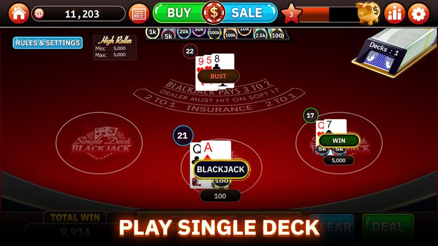 Blazing Bets Blackjack 21 Screenshot 4