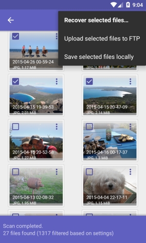 DiskDigger Pro file recovery Screenshot 1