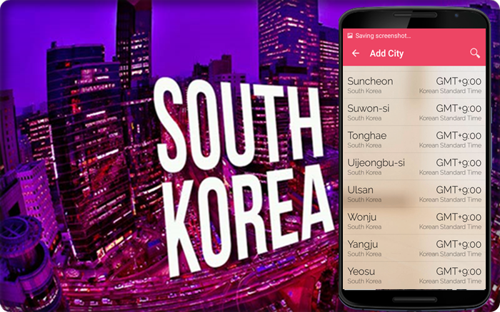 South Korea time Captura de pantalla 4