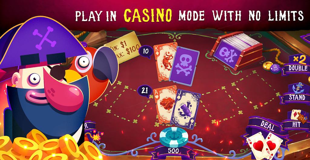 Pirates: Blackjack Free 21 ⚓應用截圖第2張