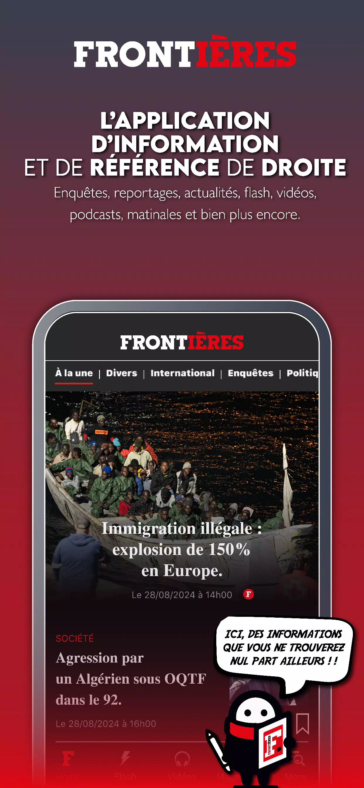 Frontières Media Screenshot 1