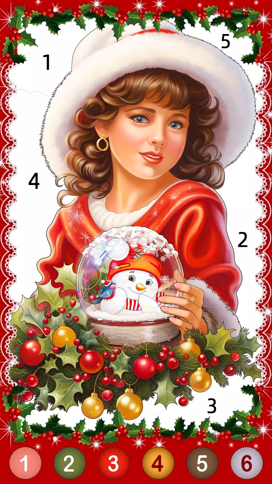 Christmas Game Color by number 스크린샷 2