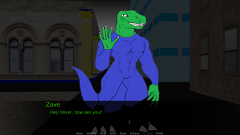 Schermata Dragongate visual novel 2