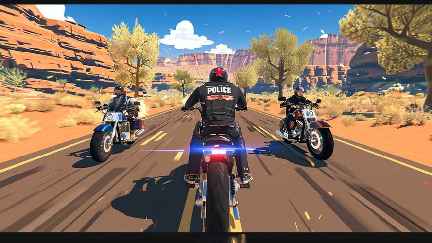 Police Bike Pursuit Highway Captura de pantalla 3