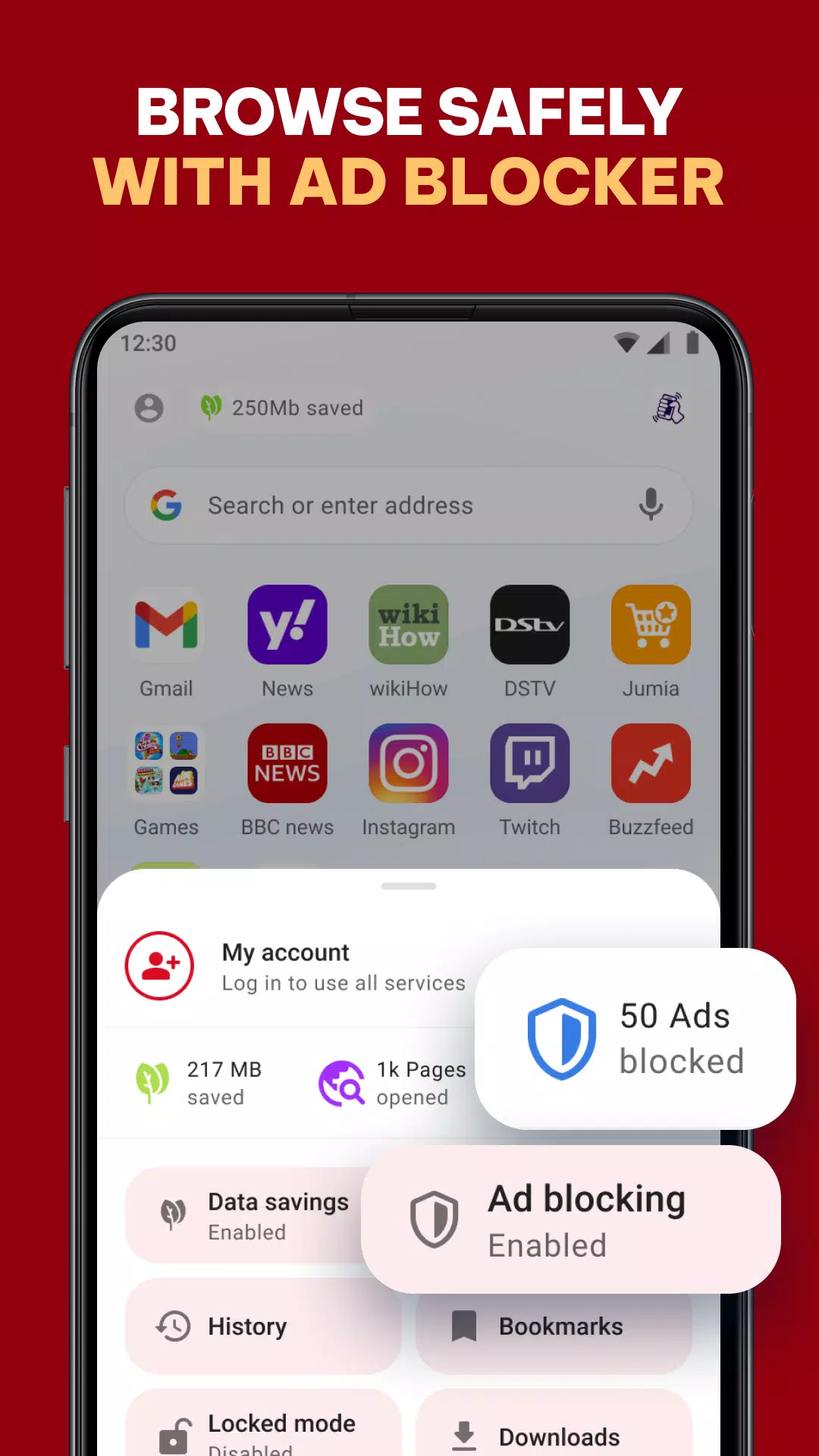 Opera Mini: Fast Web Browser Screenshot 3