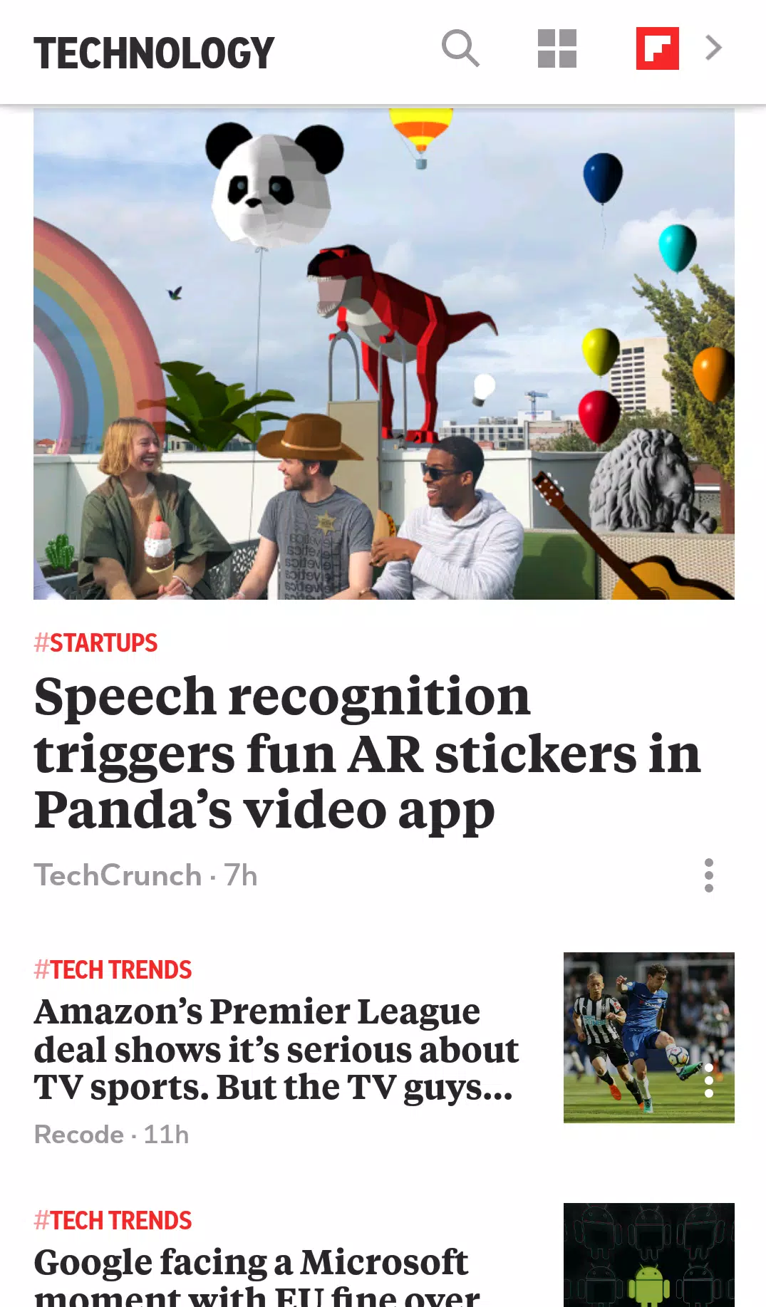 Flipboard Briefing Screenshot 2