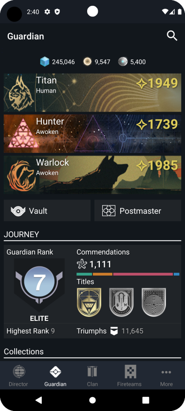Schermata Destiny 2 Companion 3