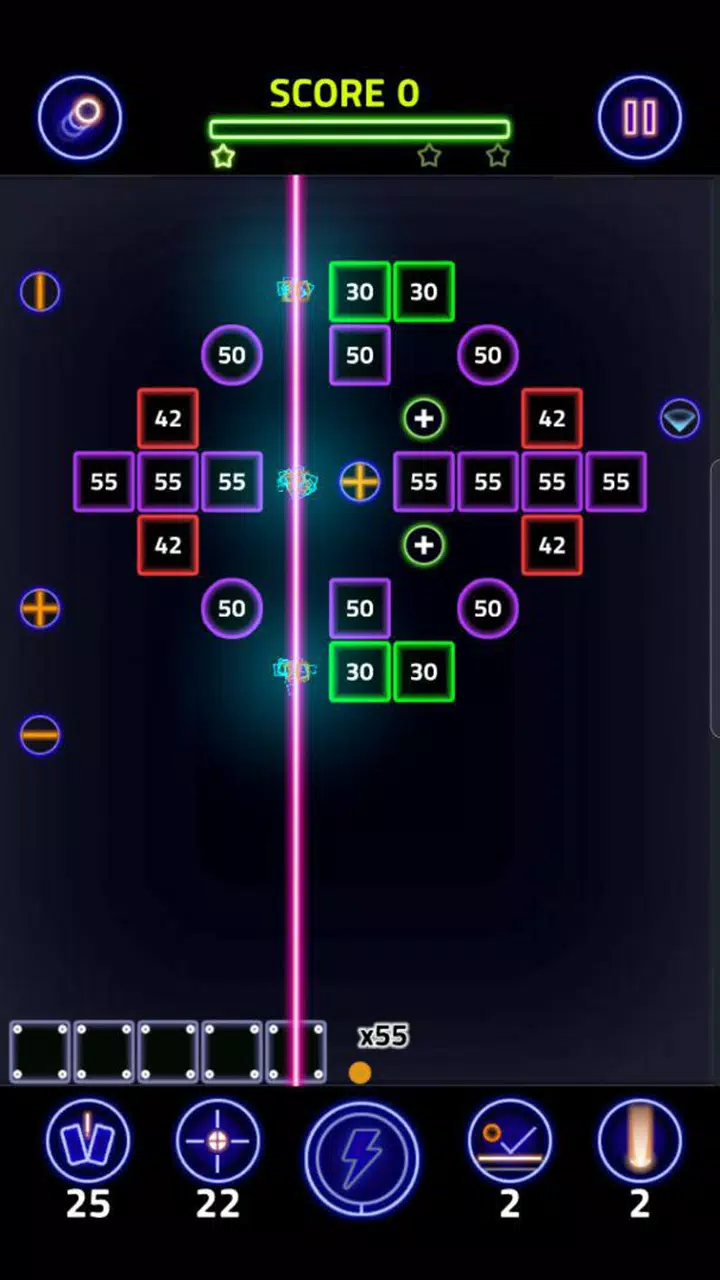 Brick Breaker Glow Tangkapan skrin 2