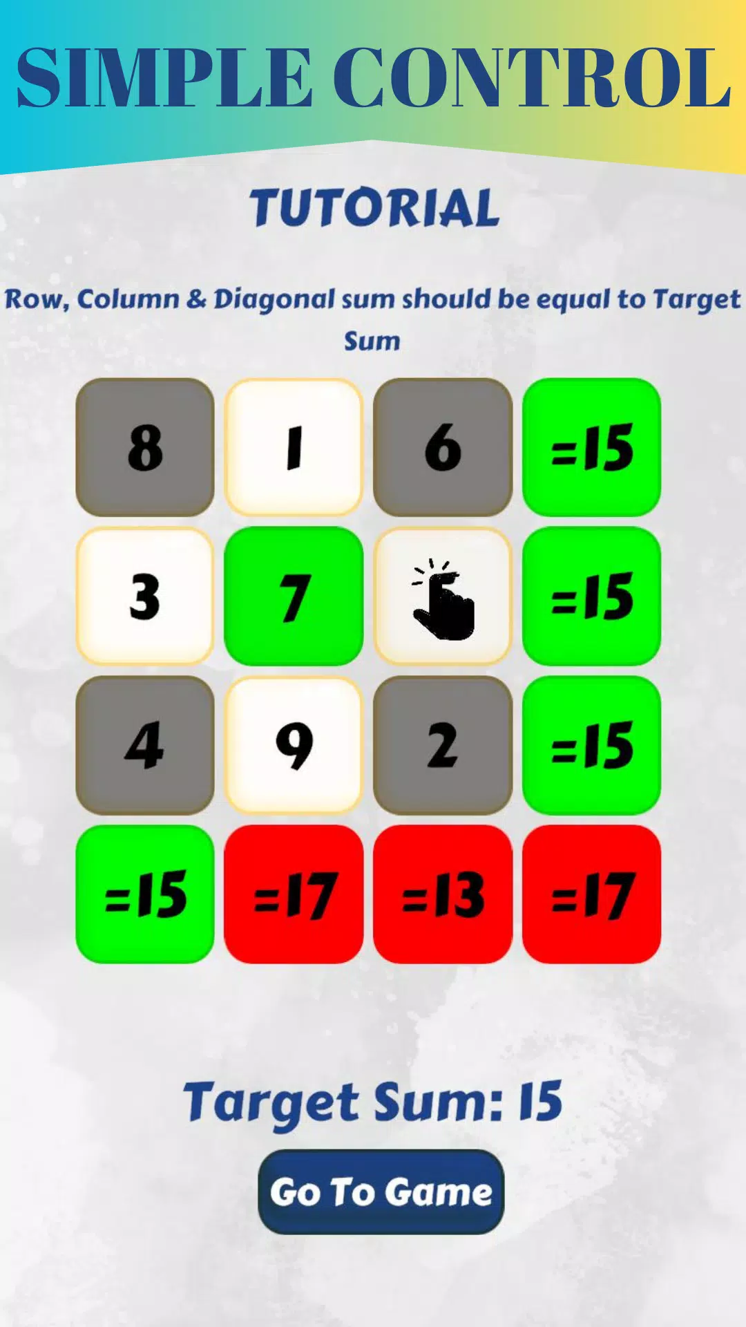 Magic Square game ภาพหน้าจอ 2