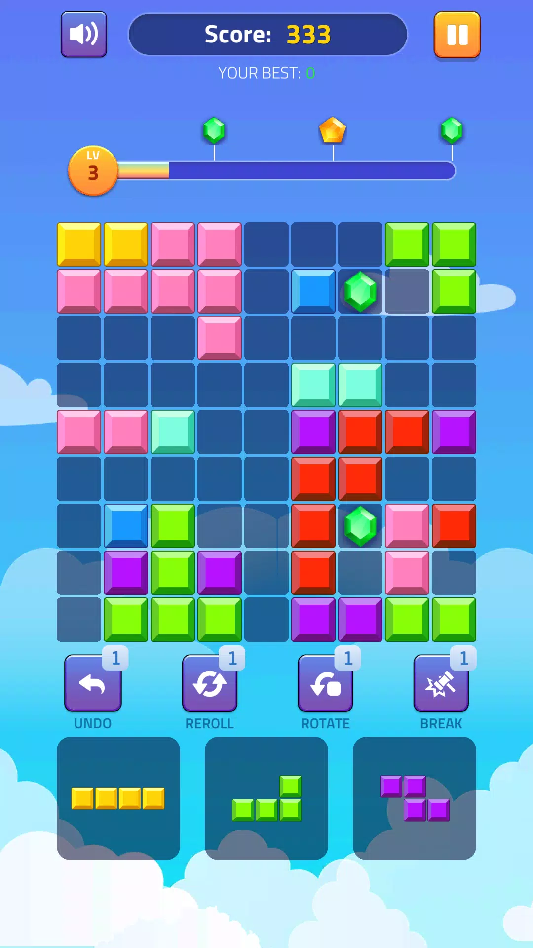 Block Puzzle - Gems Adventure Screenshot 2