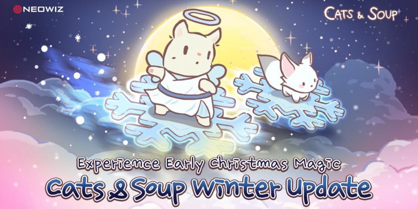 Cats＆Soupは、新しい施設とネコの友人でピンクのクリスマスアップデートをリリースしました
