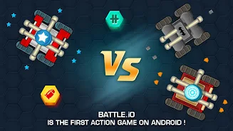 Battle.io Tank Battle Game Tangkapan skrin 1