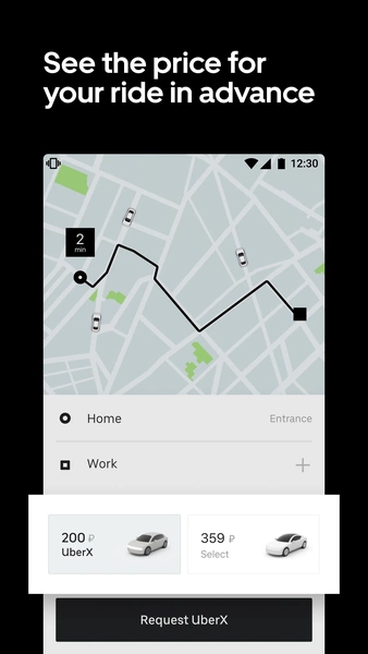 Uber Russia Tangkapan skrin 1