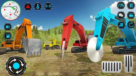 Heavy Excavator Rock Mining Ảnh chụp màn hình 3