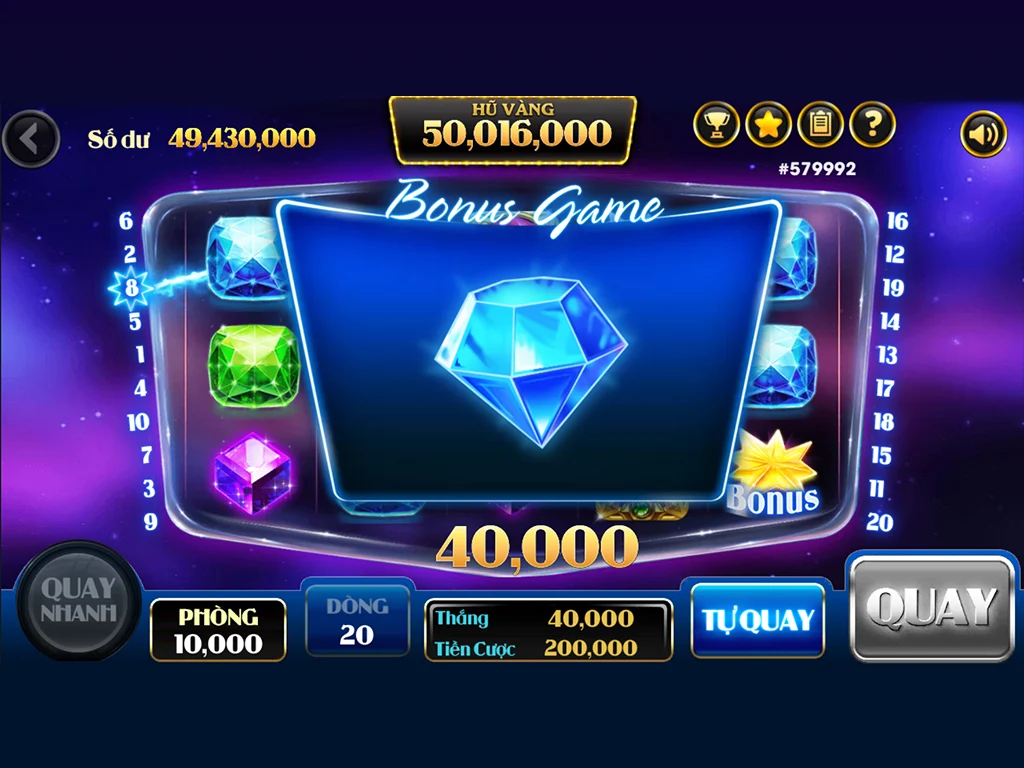 Siêu Hũ Nổ - Gem Nổ Hũ應用截圖第1張