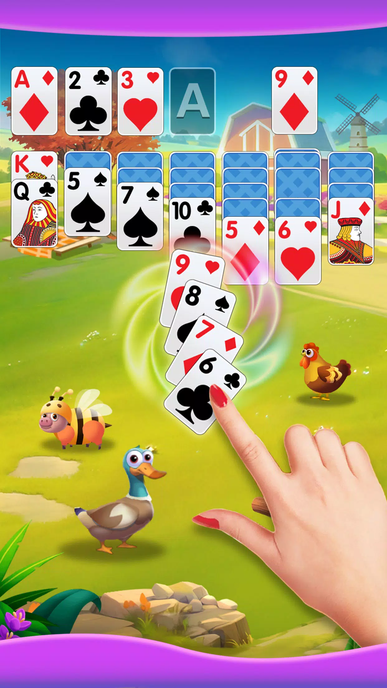 Solitaire Klondike Card Game Schermafbeelding 1