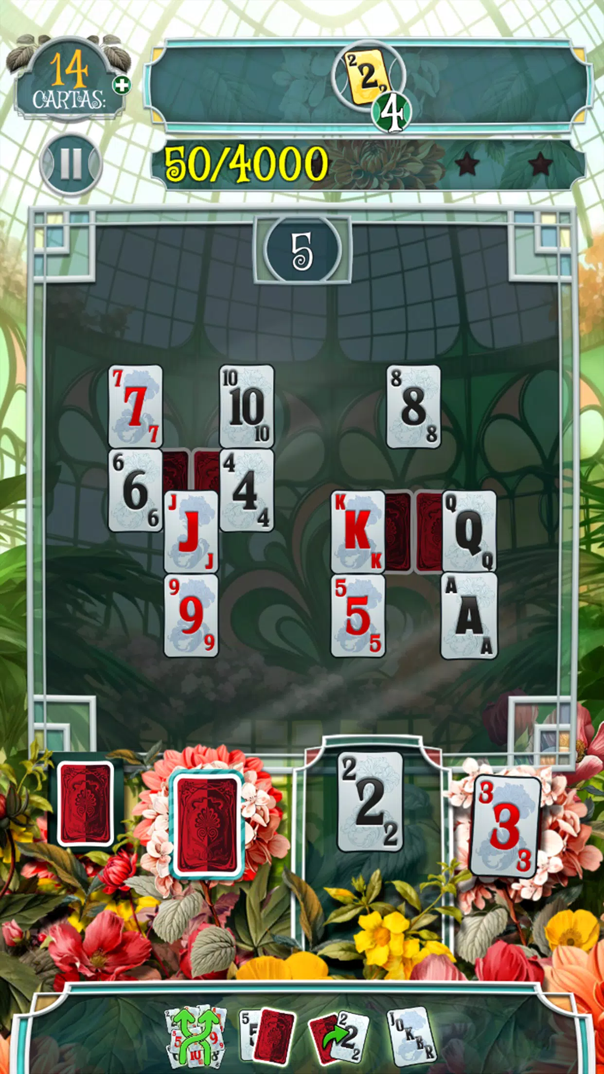 Greenhouse Solitaire TriPeaks Ảnh chụp màn hình 3